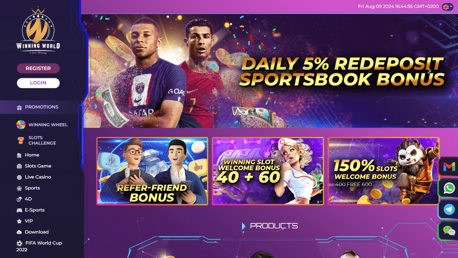 Winning World Casino Desktop screenshot
