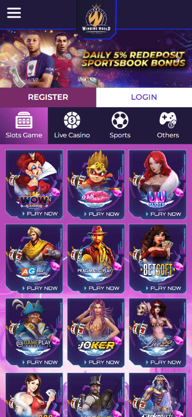 Winning World Casino Mobile screenshot